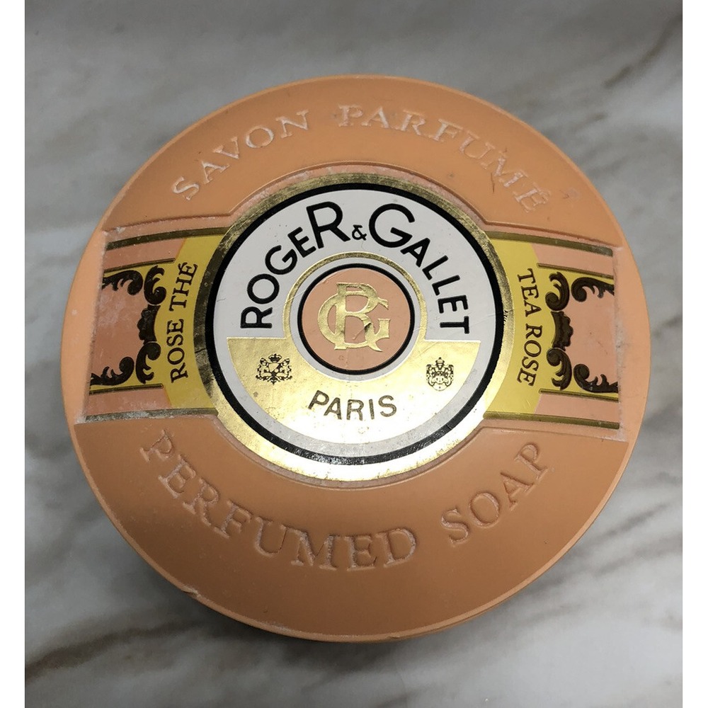 Roger & Gallet Vintage‎ Tea Rose Bar Soap In case Rare